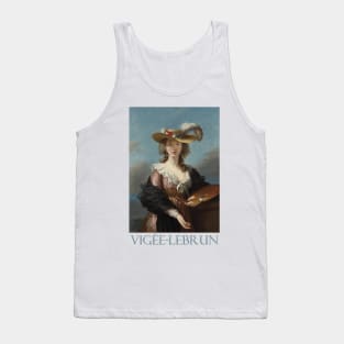 Self Portrait in a Straw Hat by Elisabeth Louise Vigée Le Brun Tank Top